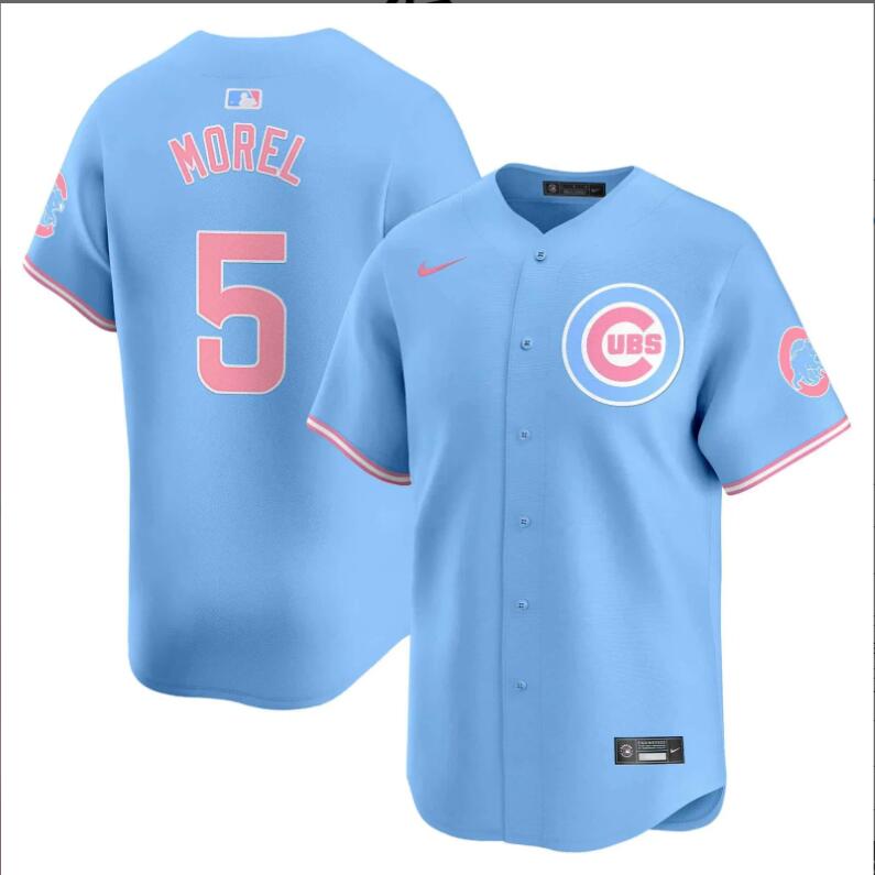 Men Chicago Cubs #5 Morel blue 2024 Nike MLB jersey